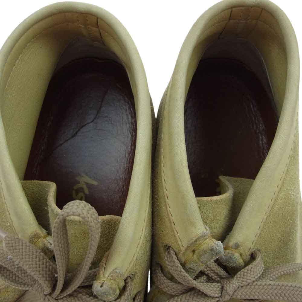 Clarks クラークス 35405 WALLABEE ワラビー ブーツ  ベージュ系 US：8 1/2【中古】