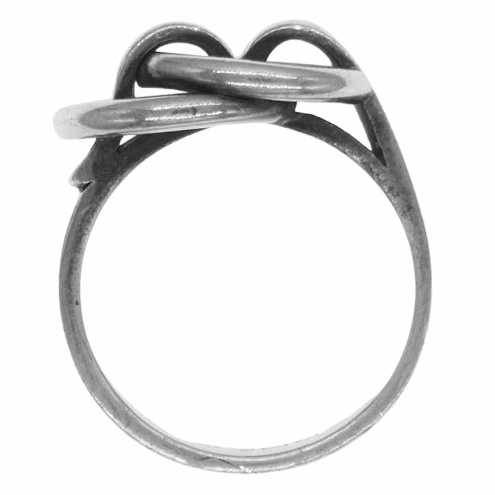 HERMES エルメス ドゥザノー リング シルバー  シルバー系 11～12号【中古】