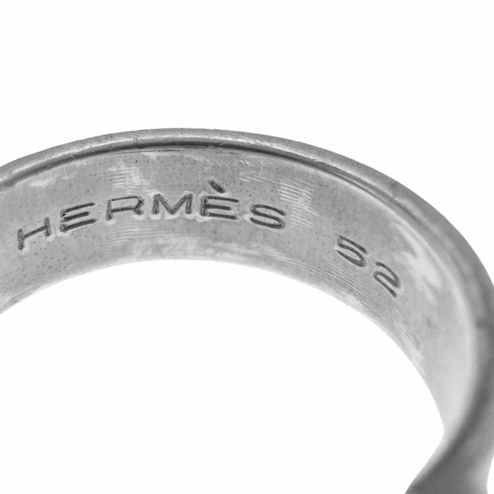 HERMES エルメス ドゥザノー リング シルバー  シルバー系 11～12号【中古】