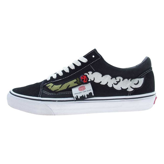 VANS バンズ VN000D3HY28 OLD SKOOL JPMG BLUNTS CUSTOM ジャパニーズ マゲニーズ オールドスクール ローカットスニーカー ブラック系 US10.5【美品】【中古】