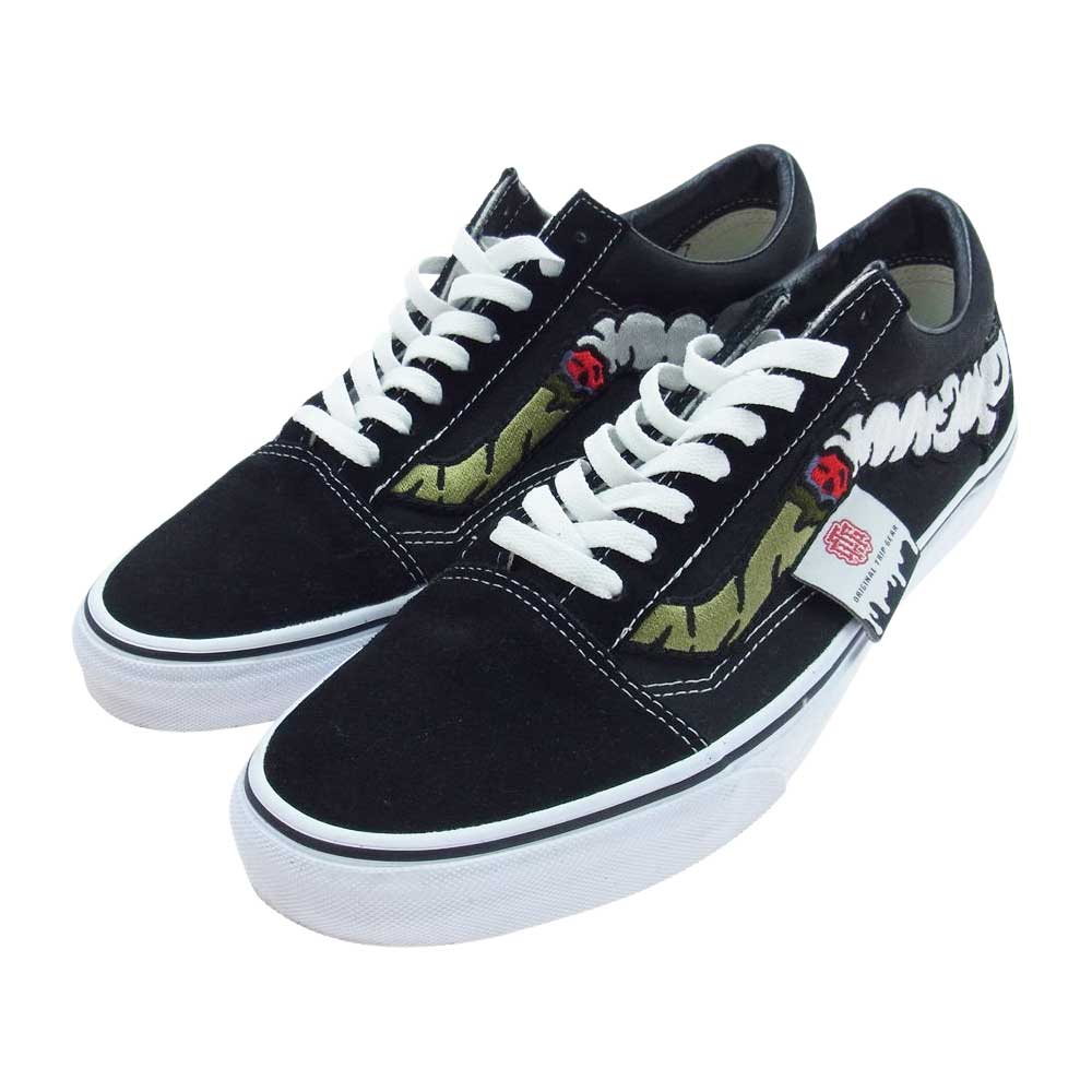 VANS バンズ VN000D3HY28 OLD SKOOL JPMG BLUNTS CUSTOM ジャパニーズ マゲニーズ オールドスクール ローカットスニーカー ブラック系 US10.5【美品】【中古】