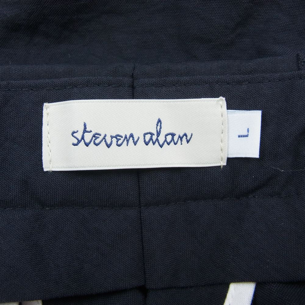 スティーブンアラン 8114-173-0629 NYLN/OX SUPER BAGGY TAPERED PANTS ナイロン スーパー バギー テーパード パンツ ダークネイビー系 L【中古】
