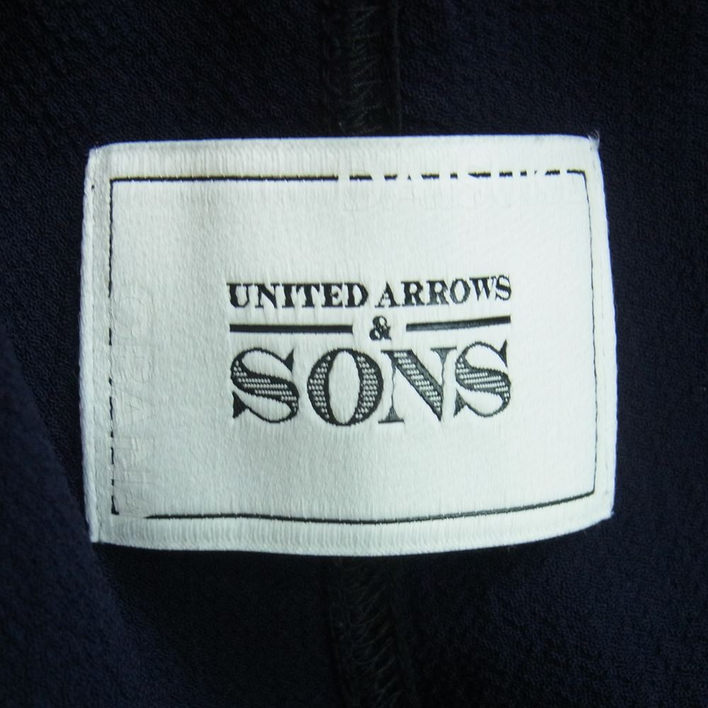 UNITED ARROWS ユナイテッドアローズ & SONS サンズ by DAISUKE OBANA 尾花大輔 I D SL JACKET ストレッチ タック スラックス パンツ ネイビー系 M【中古】