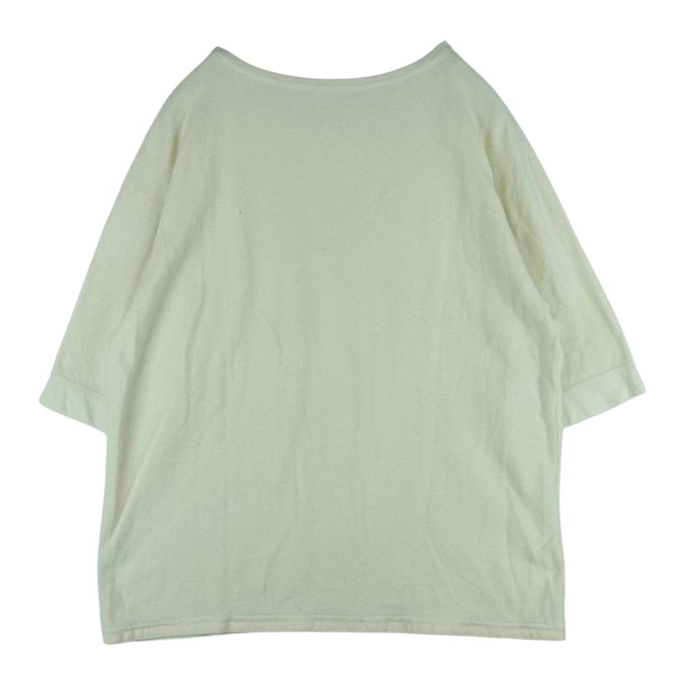 PORTER CLASSIC ポータークラシック 21SS SUMMER PILE T-SHIRT サマー パイル Tシャツ オフホワイト系 ライトベージュ系 3【中古】