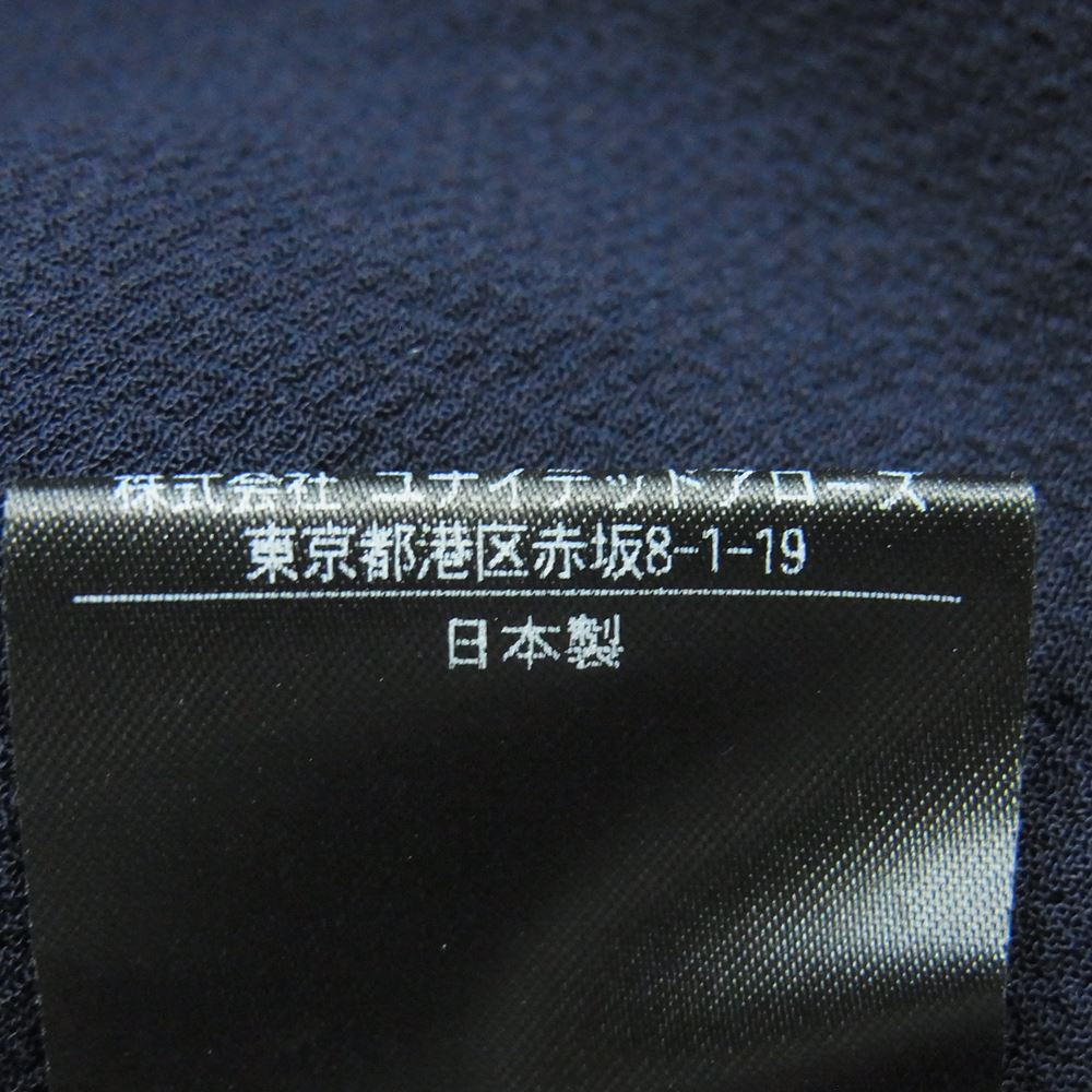 UNITED ARROWS ユナイテッドアローズ & SONS サンズ by DAISUKE OBANA 尾花大輔 I D SL JACKET ストレッチ ノーボタン テーラード ジャケット ネイビー系 L【中古】