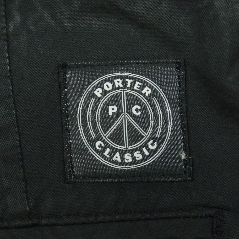 PORTER CLASSIC ポータークラシック 21AW WEATHER JAZZ PANTS ウェザー ジャズ タック パンツ 日本製 ブラック系 L【中古】