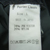 PORTER CLASSIC ポータークラシック 21AW WEATHER JAZZ PANTS ウェザー ジャズ タック パンツ 日本製 ブラック系 L【中古】