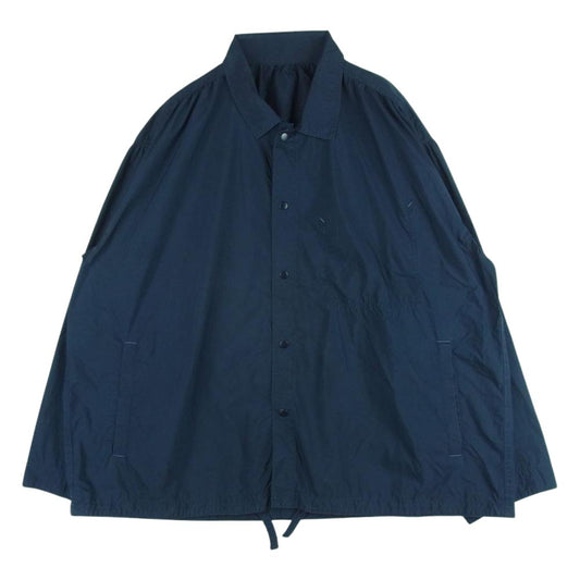 PORTER CLASSIC ポータークラシック 22SS POPLIN GATHERED JACKET ポプリン ギャザード ジャケット ネイビー系 3【中古】