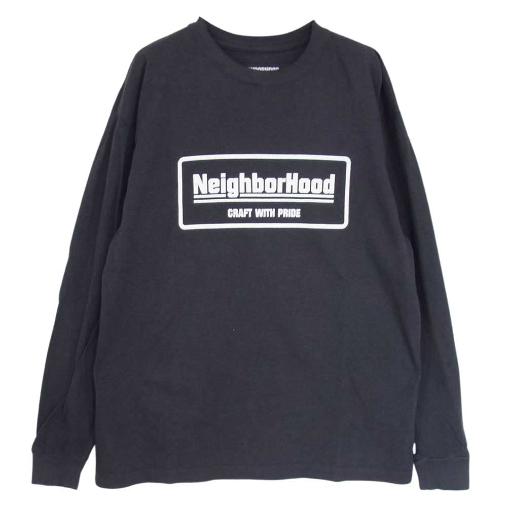 NEIGHBORHOOD ネイバーフッド 22AW 222OKNH-CSM02 SULFUR DYE CREW 長袖 Tシャツ ブラック系 S【中古】