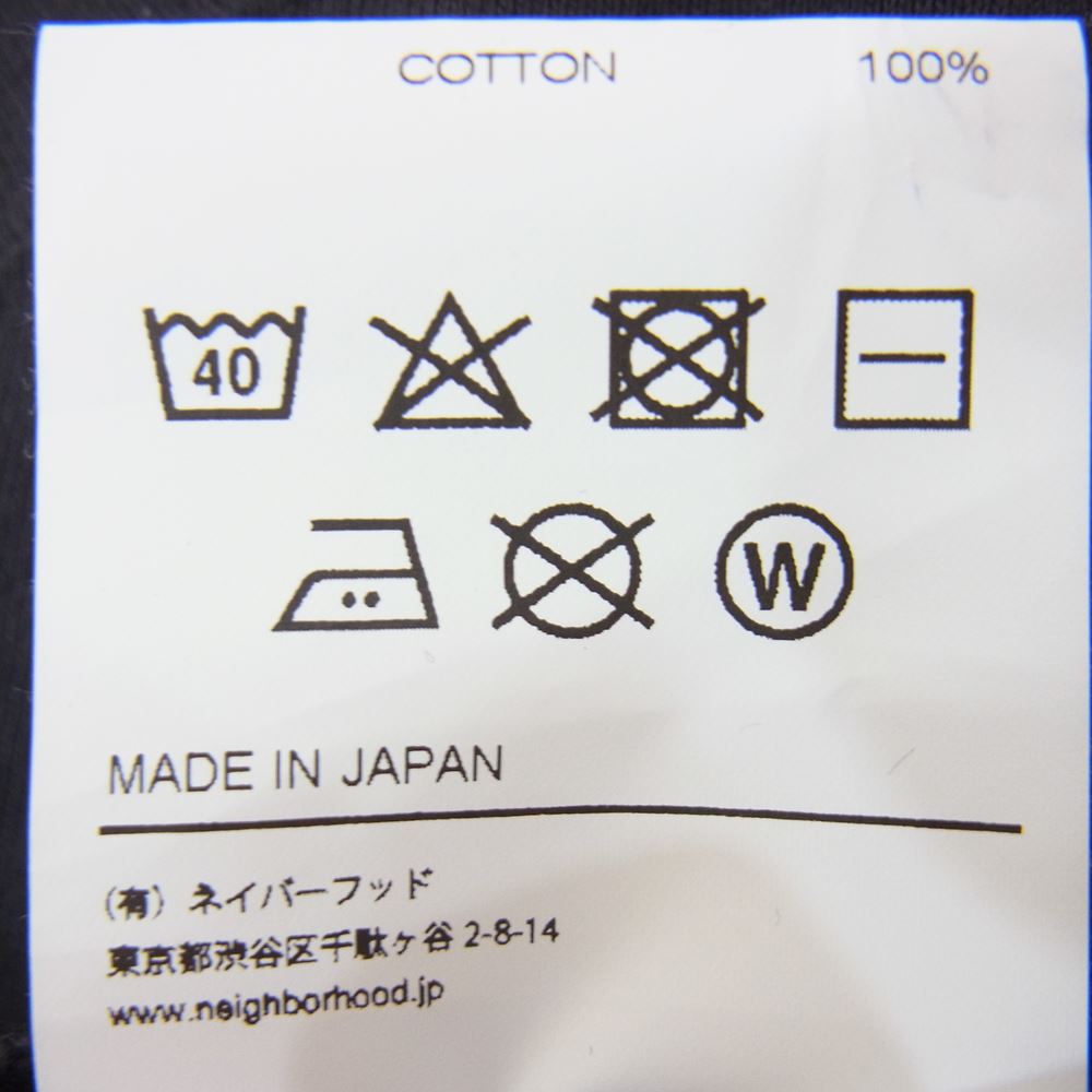 NEIGHBORHOOD ネイバーフッド 22AW 222OKNH-CSM02 SULFUR DYE CREW 長袖 Tシャツ ブラック系 S【中古】