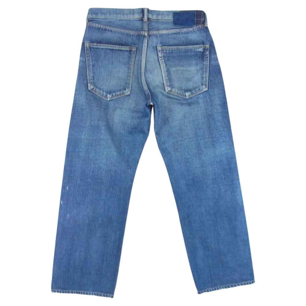 VISVIM ビズビム 0118105005019 SOCIAL SCULPTURE 01 DAMAGED-12 ダメージ加工 ストレート デニム パンツ インディゴブルー系 34【中古】