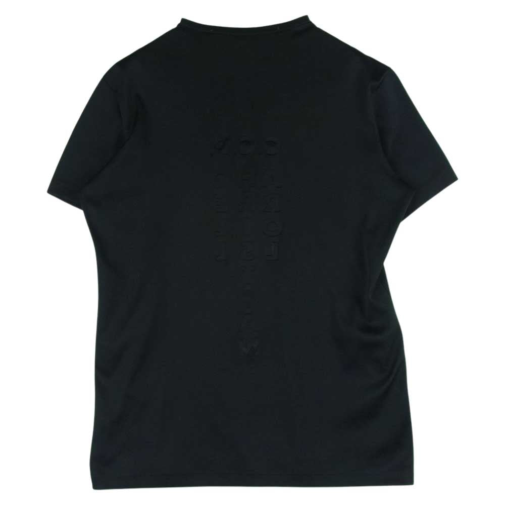 Carol Christian Poell キャロルクリスチャンポエル エンボス加工 半袖 ロゴ Tシャツ ブラック系 46【中古】