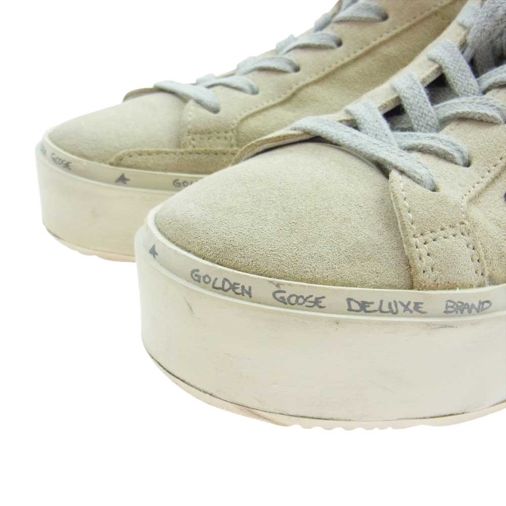 GOLDEN GOOSE ゴールデングース GGDB HI STAR ローカット スニーカー ベージュ系 ゴールド系 35【中古】