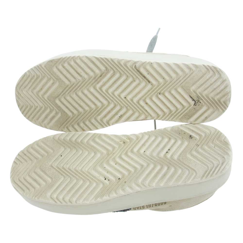 GOLDEN GOOSE ゴールデングース GGDB HI STAR ローカット スニーカー ベージュ系 ゴールド系 35【中古】