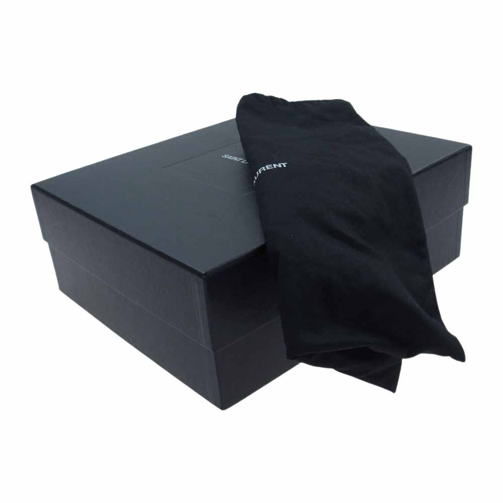 SAINT LAURENT サンローラン 458793 ベルト ジョッパー ブーツ レザー ブラック系 42【中古】