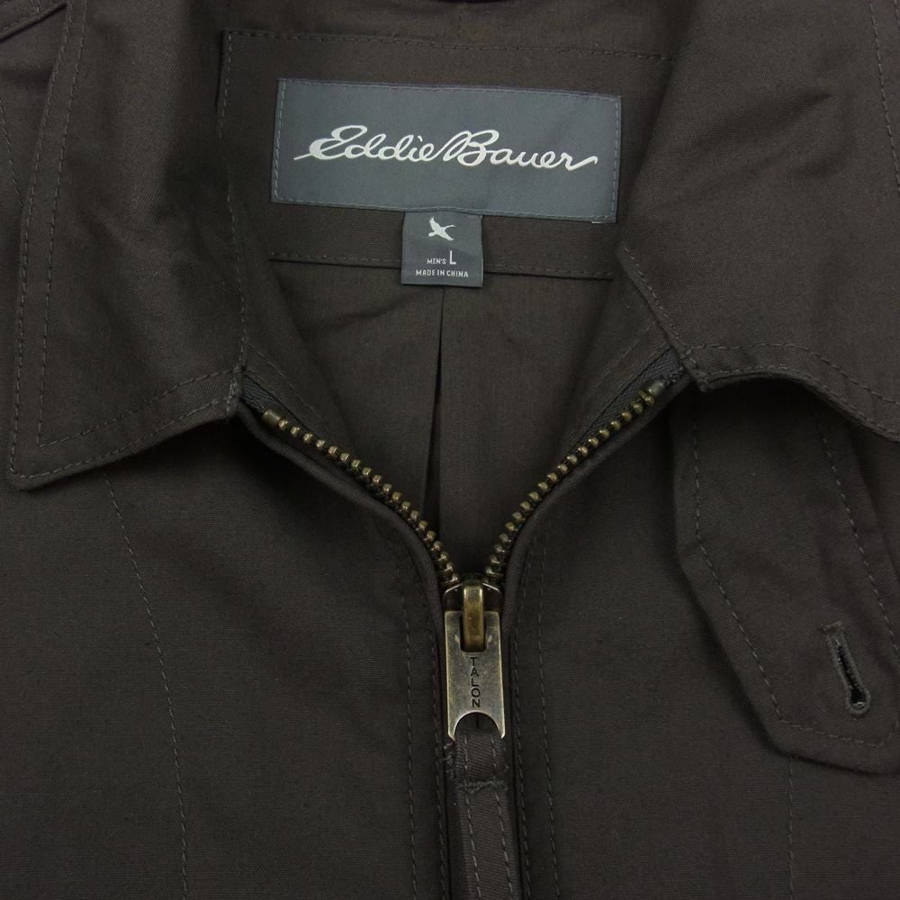 Eddie Bauer エディー・バウアー コットン スウィング トップ　 ブラウン系 L【中古】