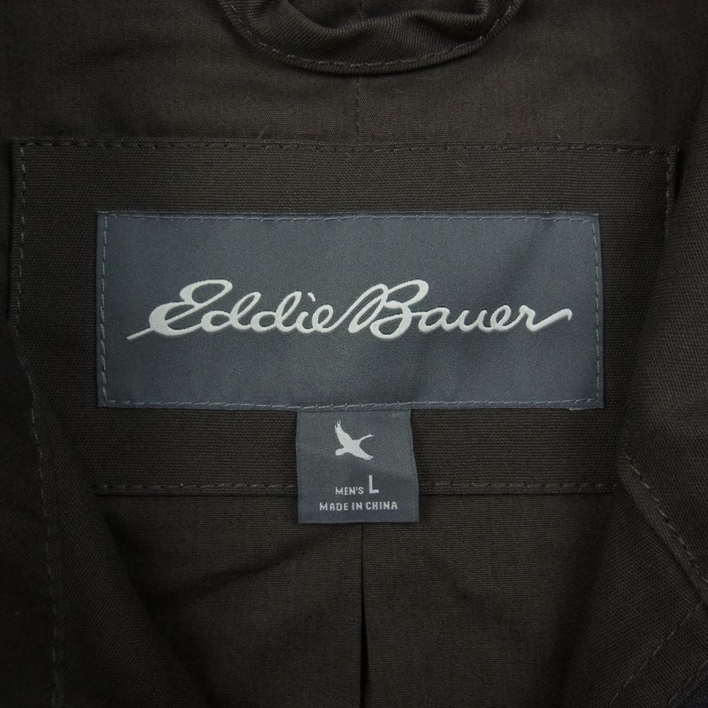 Eddie Bauer エディー・バウアー コットン スウィング トップ　 ブラウン系 L【中古】