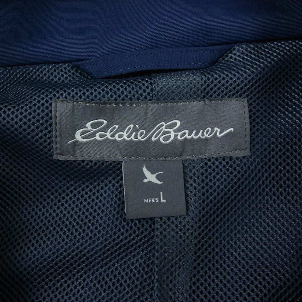 Eddie Bauer エディー・バウアー コットン ナイロン パーカー ブルゾン ネイビー系 L【中古】