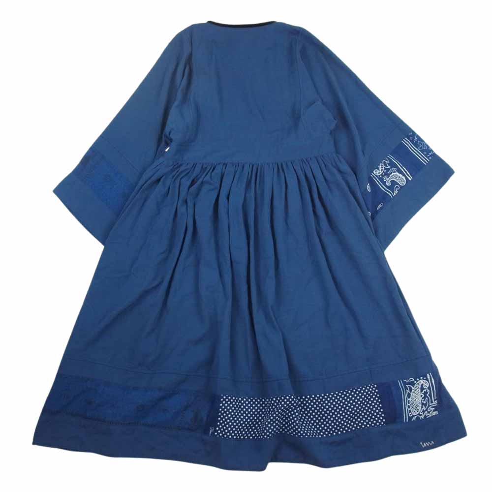 VISVIM ビズビム 0321205017004 21AW WMV HIPPIE DRESS ヒッピー ドレス ワンピース ネイビー系 00【中古】