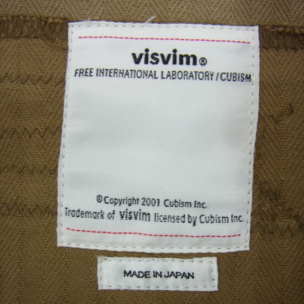 VISVIM ビズビム 18SS 0118105013026 BENNY JKT CRASH HERRINGBONE ベニー ジャケット クラッシュ ヘリンボーン カーキ系 1【中古】