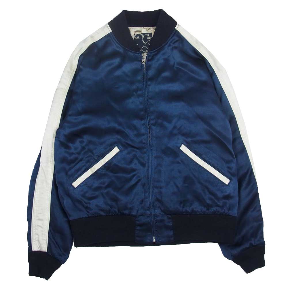 VISVIM ビズビム 0222905013009 ICT DOUGLAS JKT レーヨン サテン ダグラス ジャケット ネイビー系 1【中古】