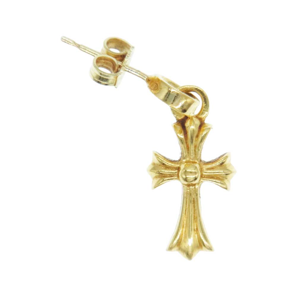 CHROME HEARTS クロムハーツ（原本有） 22K ベイビーファット ドロップ ピアス ダイヤ ゴールド系【中古】