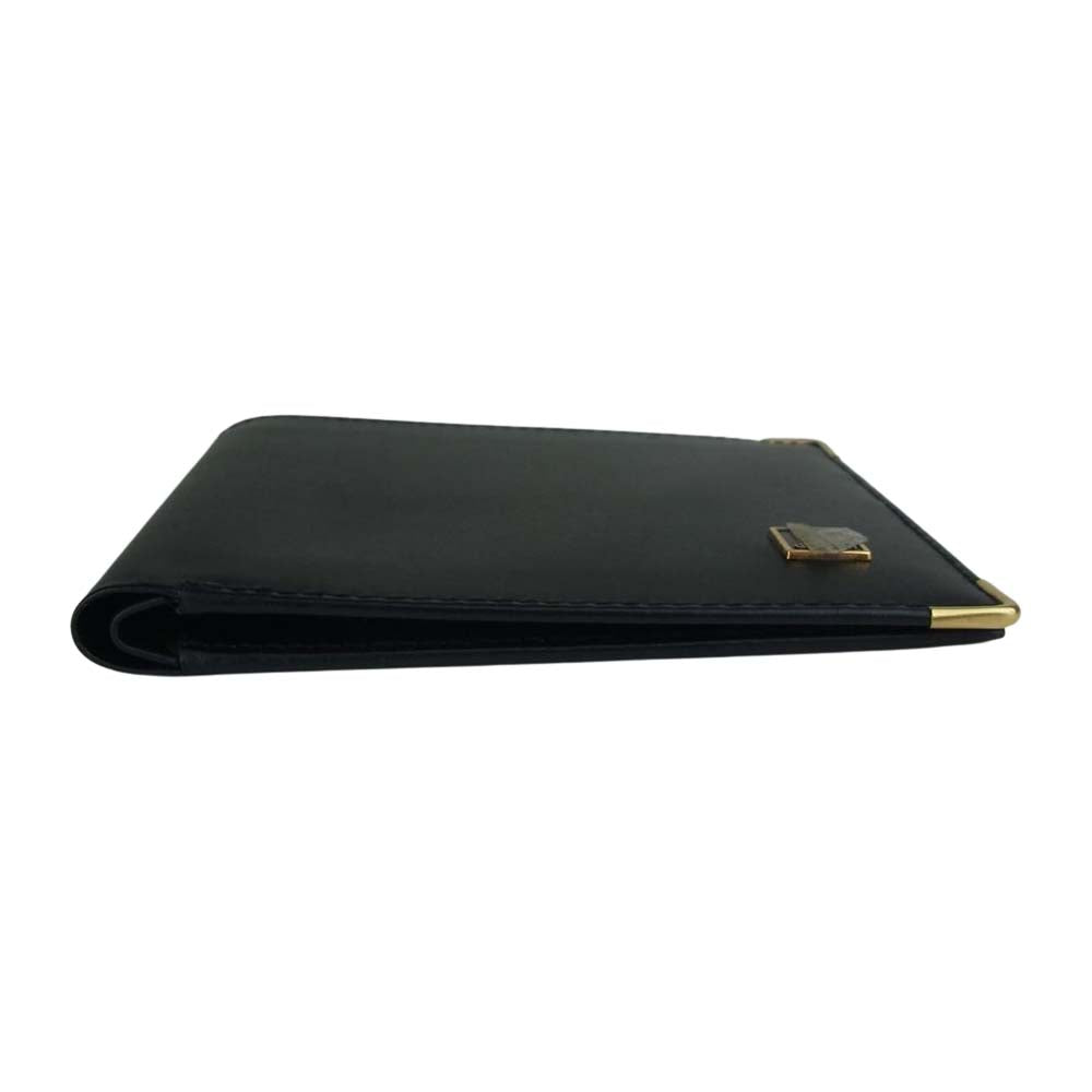 Dunhill ダンヒル レザー コンパクトウォレット コインケース カードケース 3点セット 二つ折り財布 小銭入れ 名刺入れ ブラック系【美品】【中古】