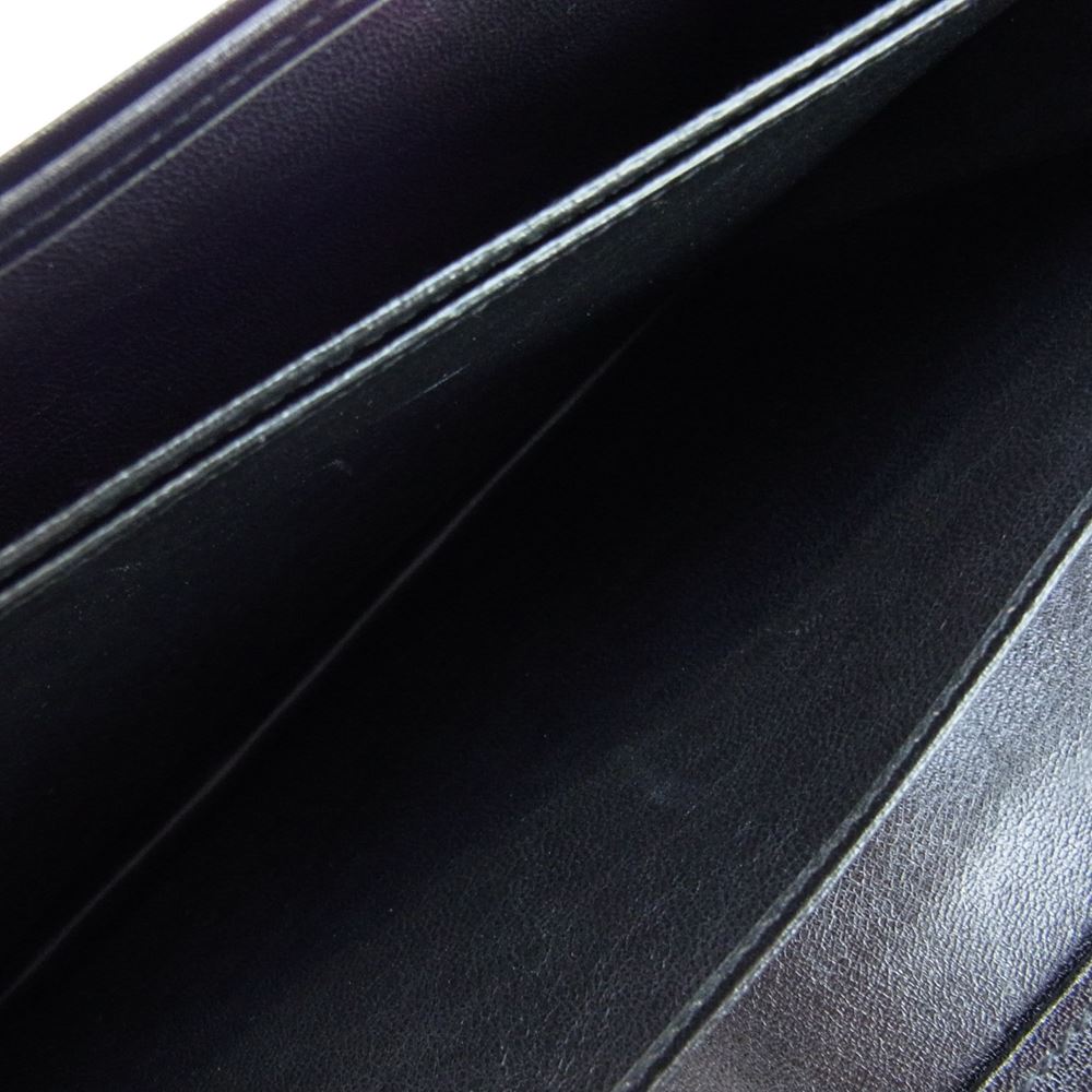 Dunhill ダンヒル ダイヤルロック式 レザー フラップ クラッチバッグ セカンドバッグ ブラック系【美品】【中古】