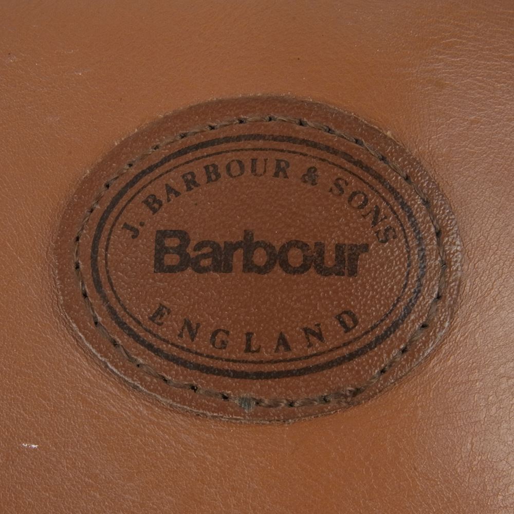 Barbour バブアー フラップ レザー ショルダー バッグ ブラウン系【中古】