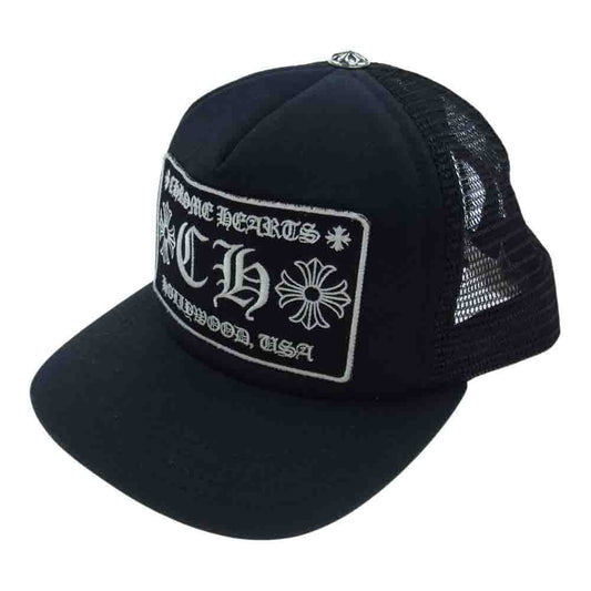 CHROME HEARTS クロムハーツ（原本無） TRUCKER CAP CHパッチ トラッカーキャップ メッシュ ブラック ブラック系【中古】