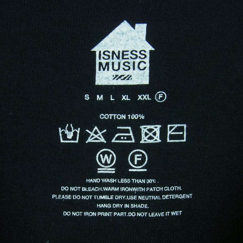 is-ness イズネス 23SS SOL-T01 SOL 半袖 Tシャツ コットン 中国製 ブラック系 F【新古品】【未使用】【中古】