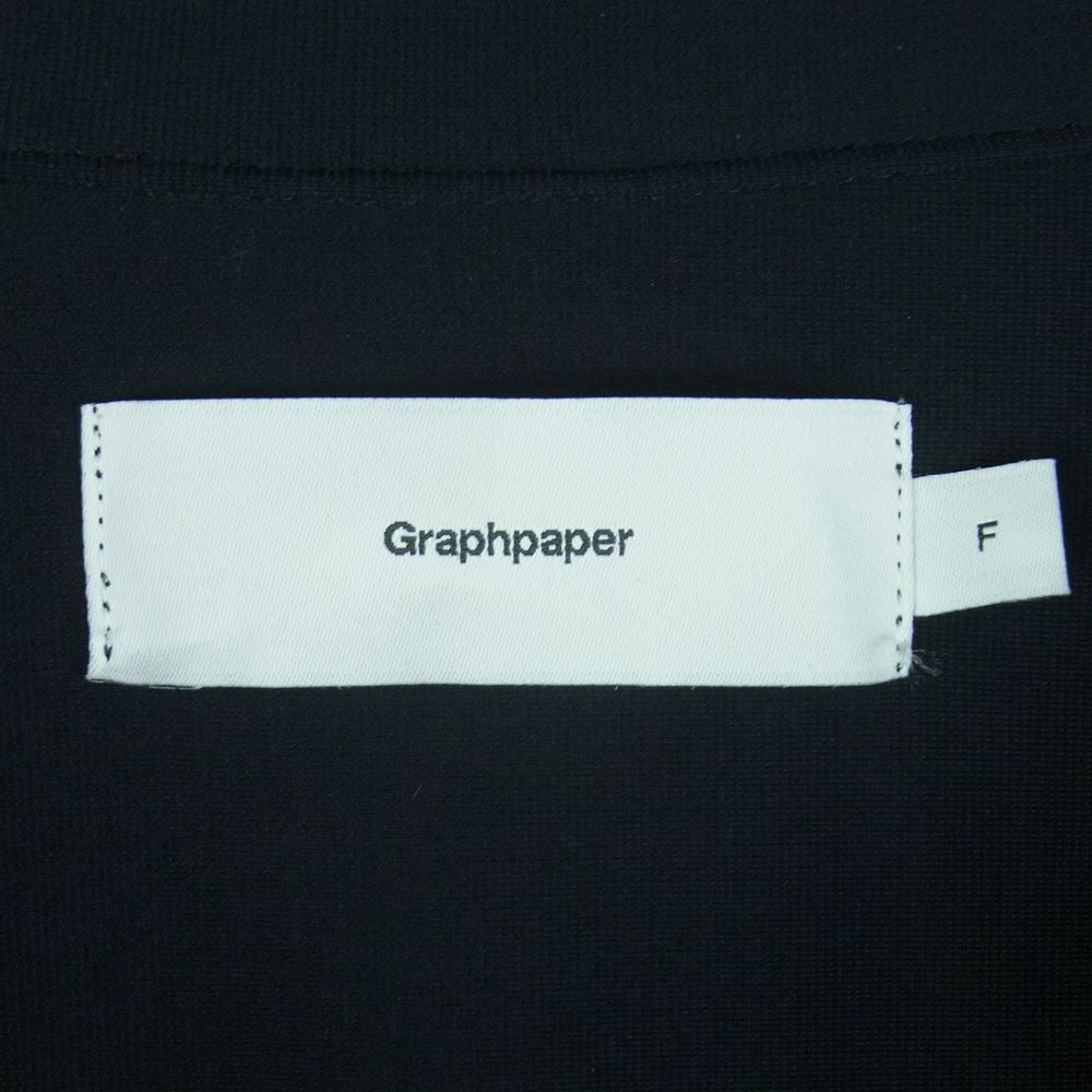 GRAPHPAPER グラフペーパー GM232-50081 Visvose Ponte S/S Yoke Sleeve Shirt ビスコース ポンチ ヨーク スリーブ シャツ 半袖 ダークネイビー系 黒に近いダークネイビー系 F【新古品】【未使用】【中古】