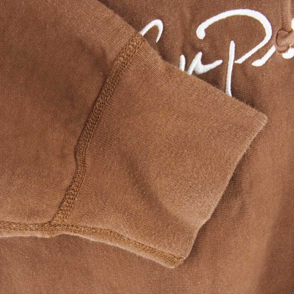 Supreme シュプリーム 18AW Classic Script Hooded Sweatshirt クラシック スクリプト フーデッド スウェットシャツ ブラウン系 L【中古】