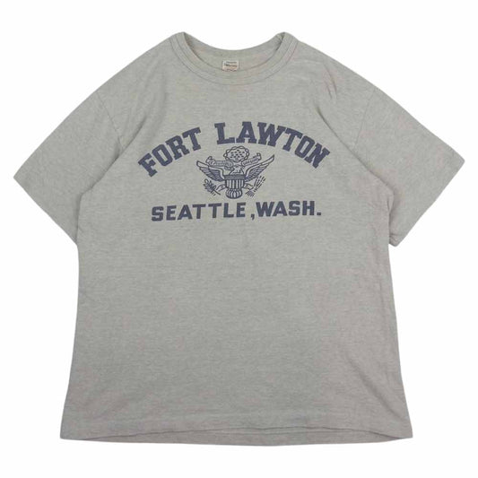 WAREHOUSE ウエアハウス 18SS Lot4601 FORT LAWTON 半袖 プリント Tシャツ グレー系 ベージュ系 M【中古】