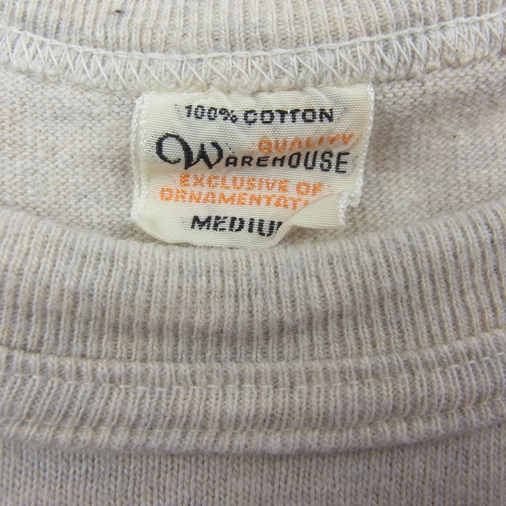 WAREHOUSE ウエアハウス 18SS Lot4601 FORT LAWTON 半袖 プリント Tシャツ グレー系 ベージュ系 M【中古】