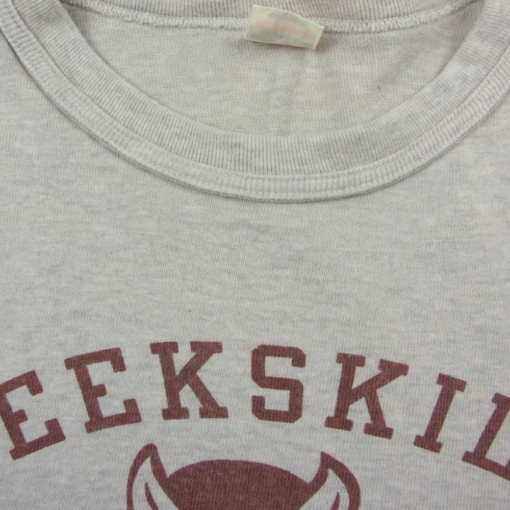WAREHOUSE ウエアハウス Lot4601 PEEK SKILL 半袖 プリント Tシャツ ベージュ系 グレー系 M【中古】