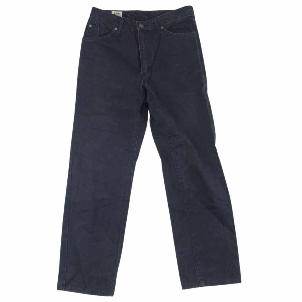 Lee リー 201 ブラックデニム ストレート パンツ ブラック系 31【中古】