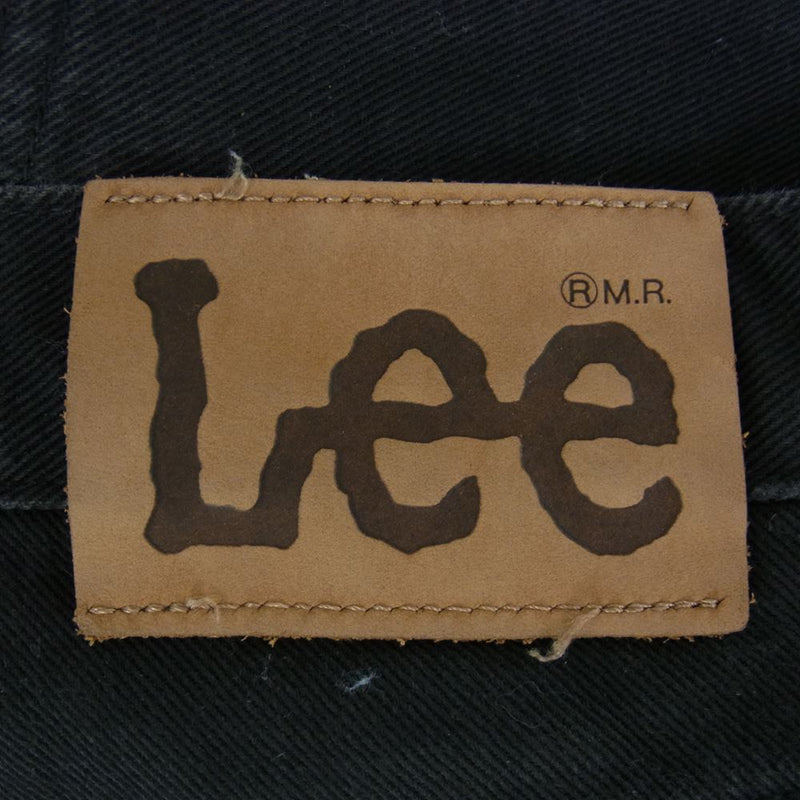 Lee リー 201 ブラックデニム ストレート パンツ ブラック系 31【中古】