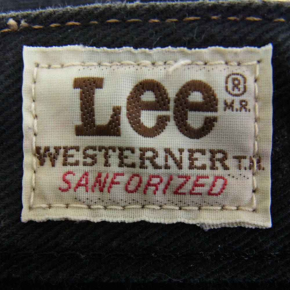 Lee リー 201 ブラックデニム ストレート パンツ ブラック系 31【中古】