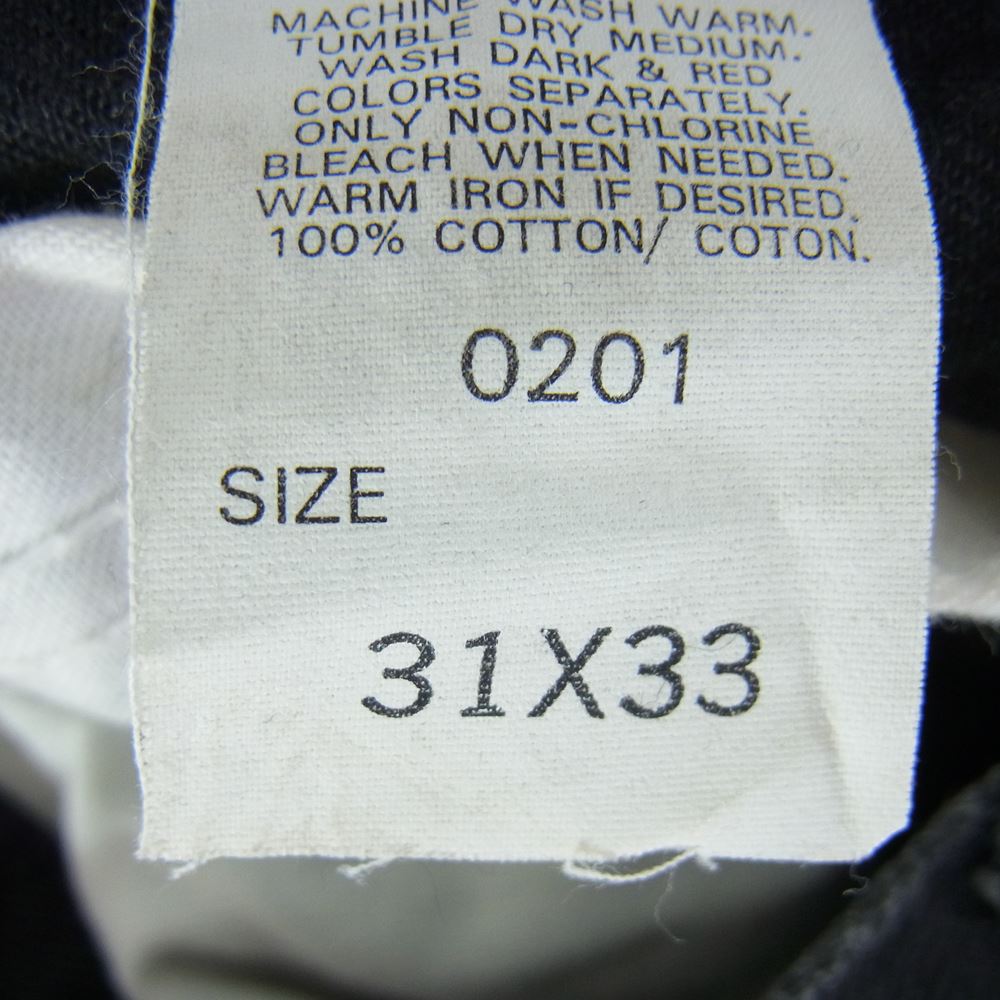 Lee リー 201 ブラックデニム ストレート パンツ ブラック系 31【中古】