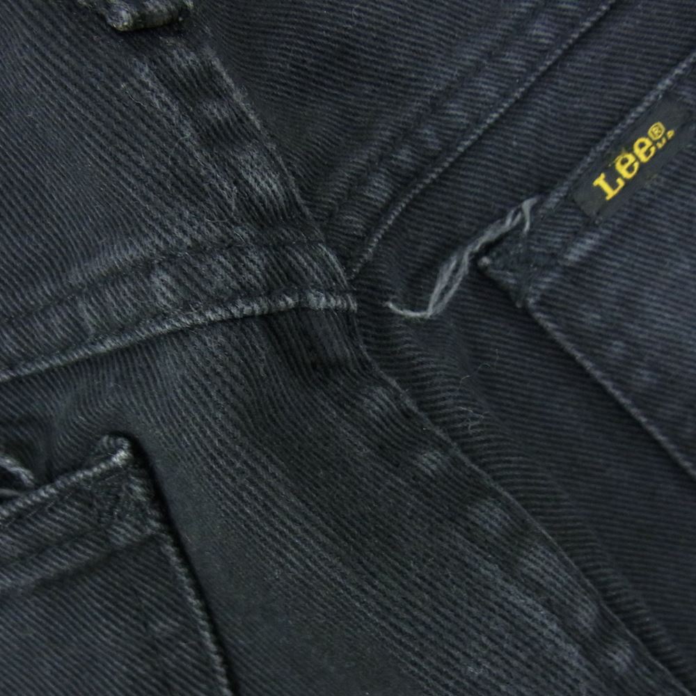 Lee リー 201 ブラックデニム ストレート パンツ ブラック系 31【中古】