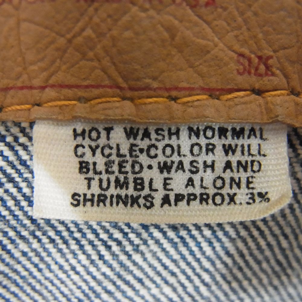 Levi's リーバイス ヴィンテージ USA製 ボタン裏 525 ビックE デニム ジャケット インディゴブルー系 サイズ表記無【中古】