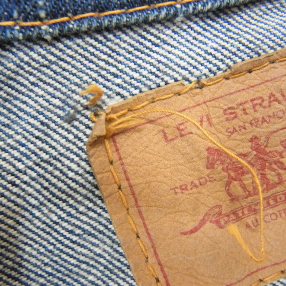 Levi's リーバイス ヴィンテージ USA製 ボタン裏 525 ビックE デニム ジャケット インディゴブルー系 サイズ表記無【中古】