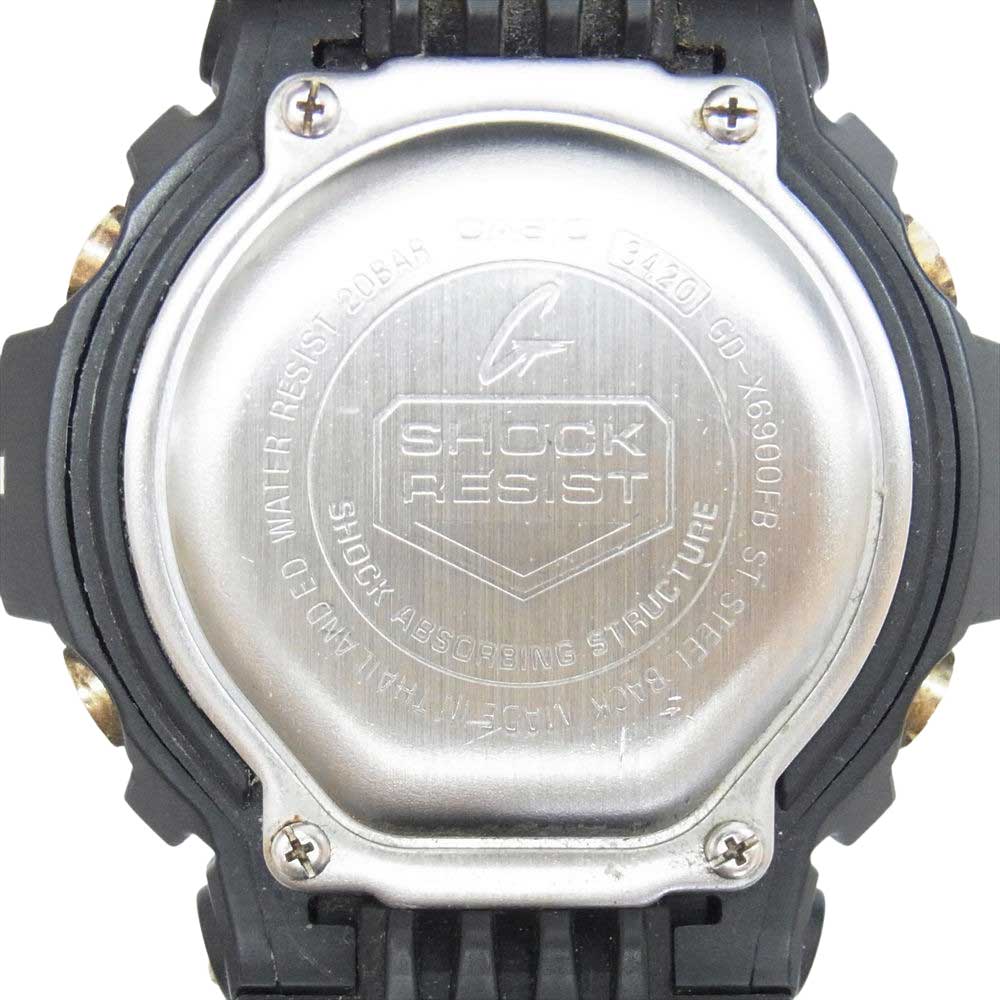 CASIO G-SHOCK カシオ ジーショック GD-X6900FB クォーツ デジタル ウォッチ 腕時計 ブラック×ゴールド ブラック系【中古】