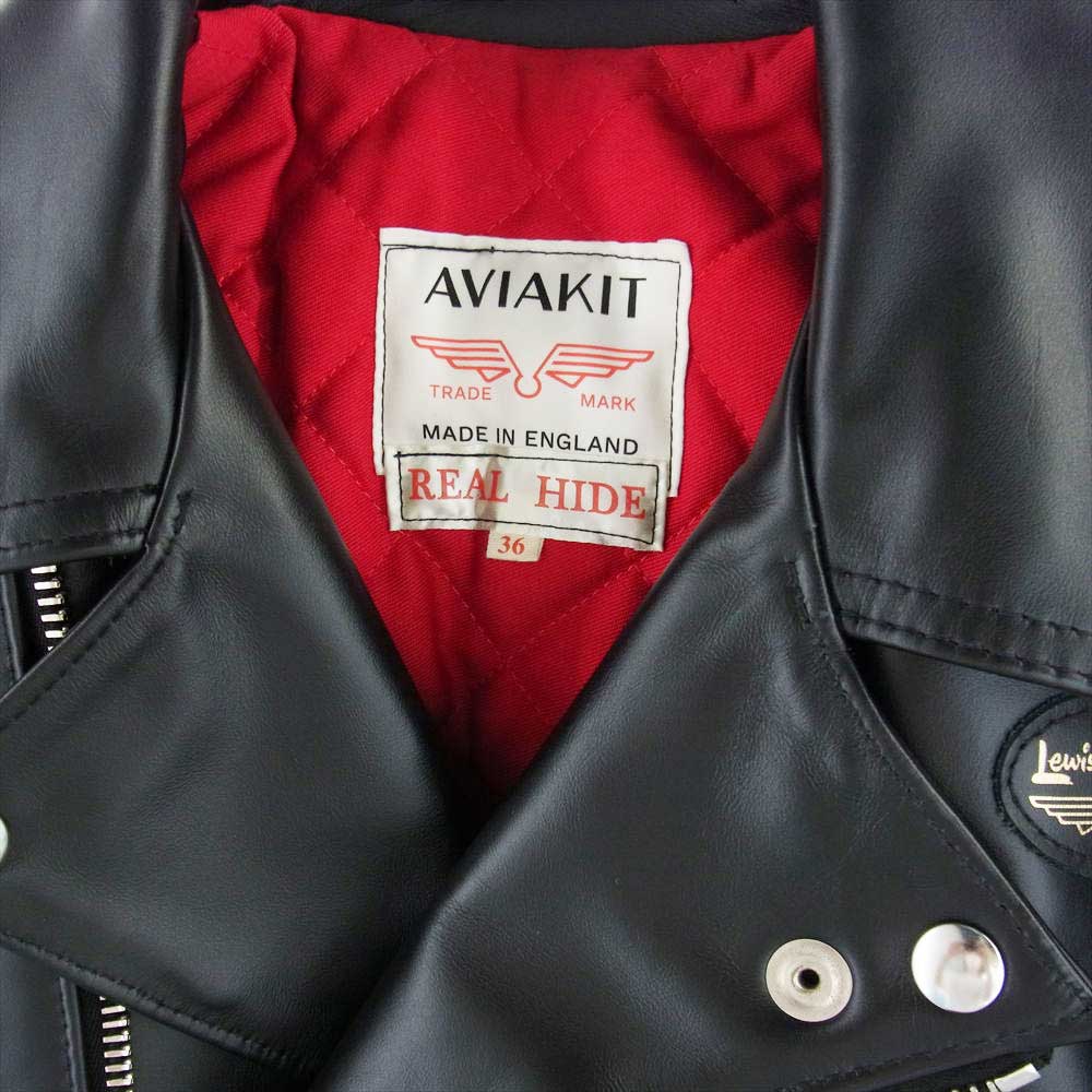 Lewis Leathers ルイスレザー 391T LIGHTNING ライトニング タイトフィット ホースハイド ブラック系 36【美品】【中古】