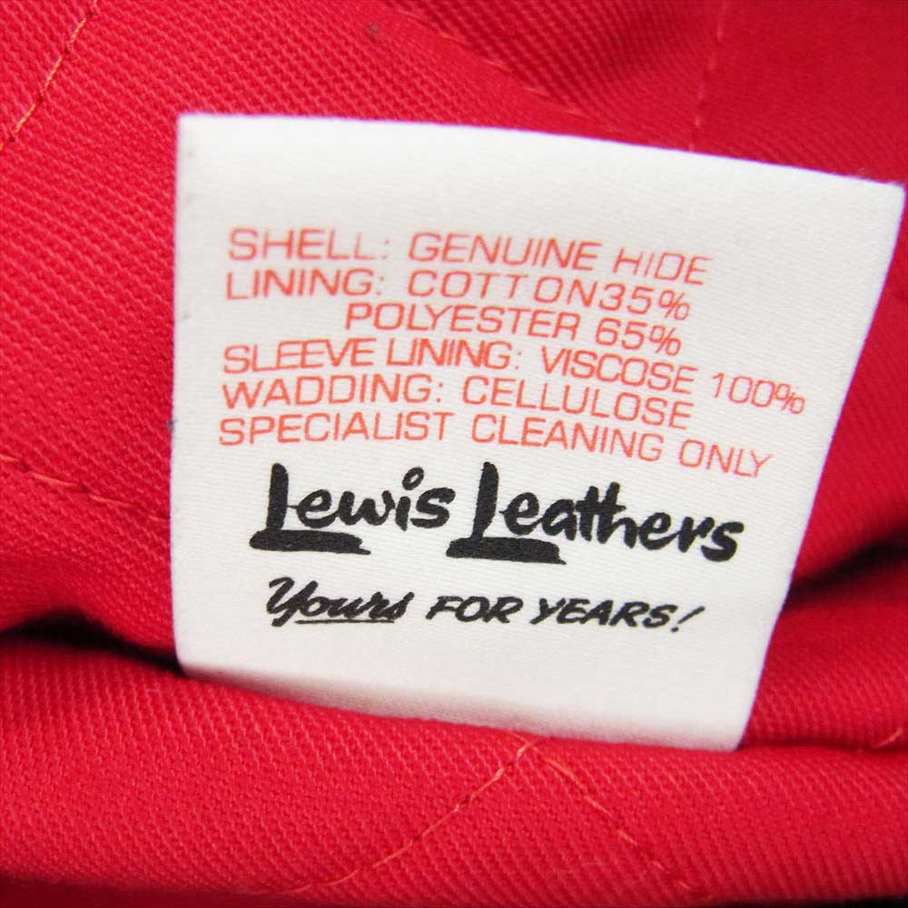 Lewis Leathers ルイスレザー 391T LIGHTNING ライトニング タイトフィット ホースハイド ブラック系 36【美品】【中古】