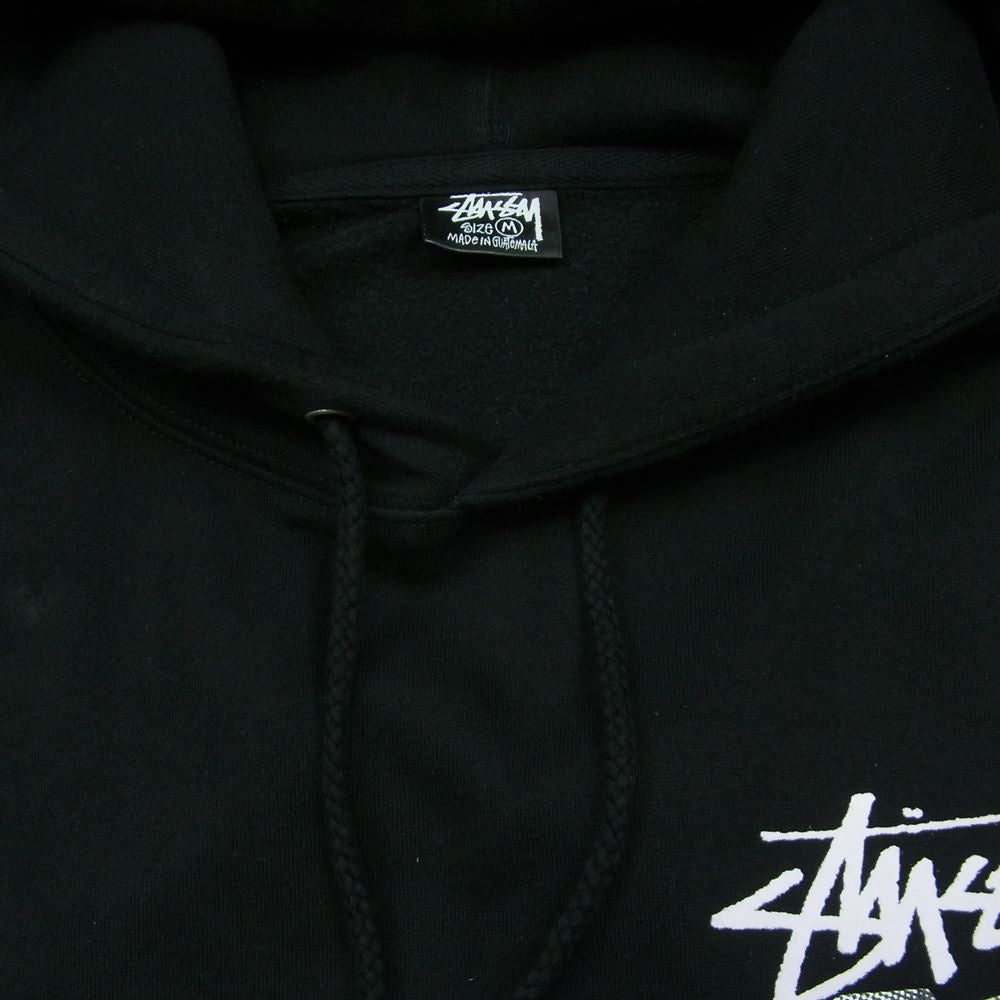 STUSSY ステューシー Z4000SAS21 ROLL THE DICE ロール ザ ダイス ロゴ プリント プルオーバー パーカー ブラック系 M【中古】