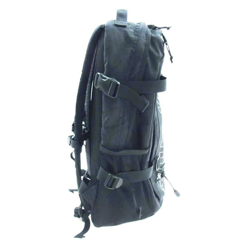 Supreme シュプリーム 18AW Backpack ロゴ プリント ナイロン バックパック リュック ブラック系【中古】