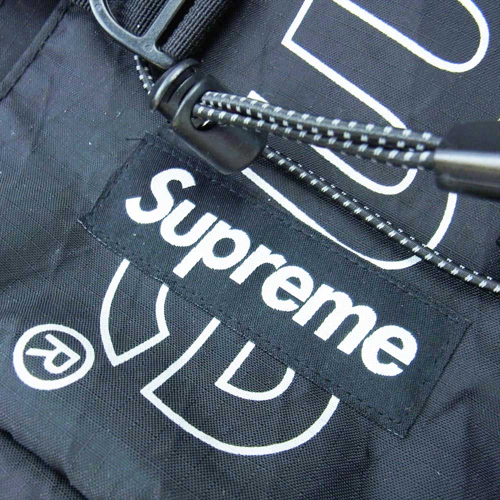 Supreme シュプリーム 18AW Backpack ロゴ プリント ナイロン バックパック リュック ブラック系【中古】