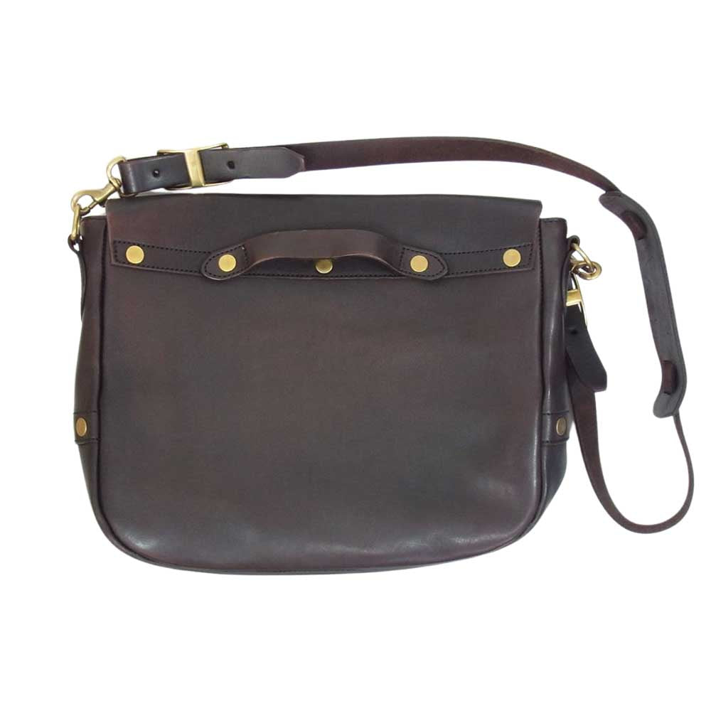ヴァスコ LEATHER POSTMAN SHOULDER BAG レザー ポストマン ショルダー バッグ ブラウン系【中古】